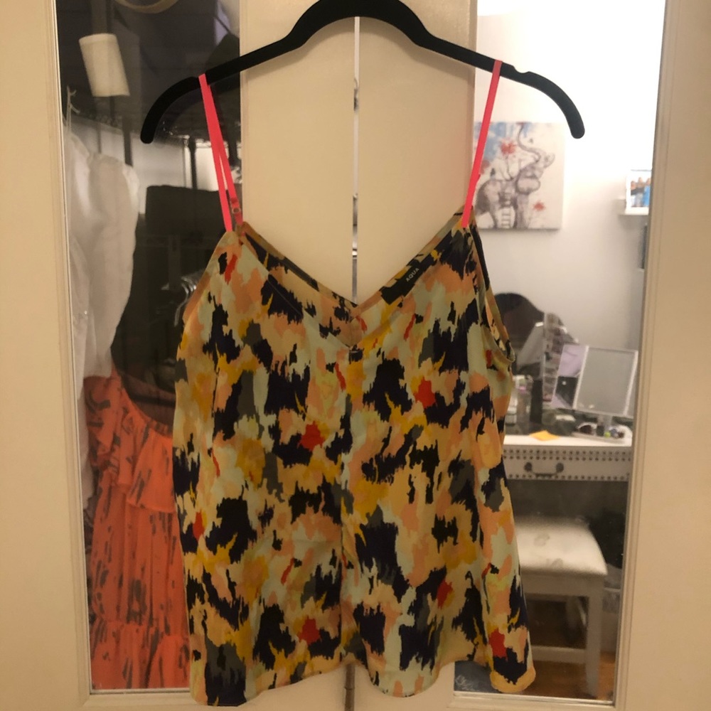 Aqua Neon Patterned Top - image 1